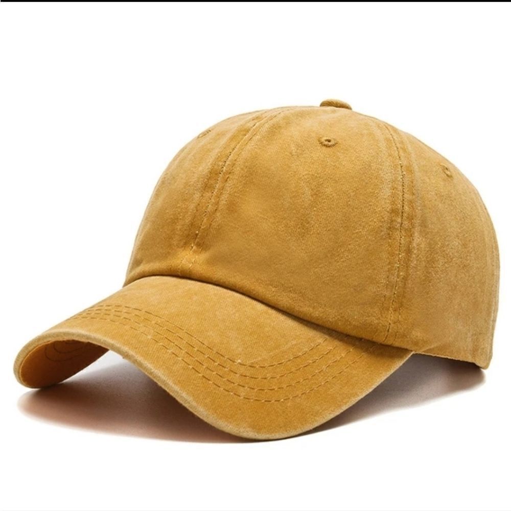 Yellow unisex ball cap